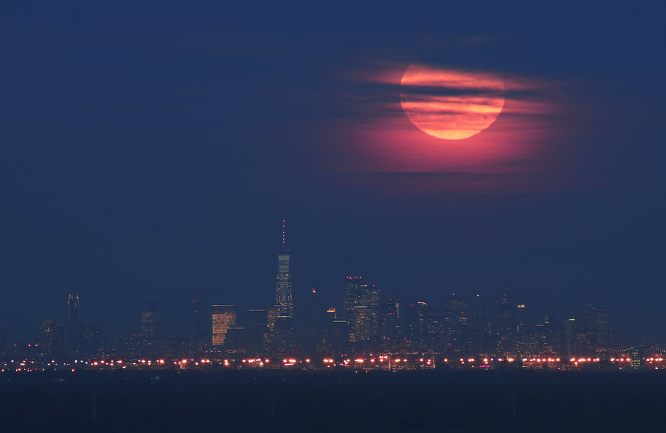 Did you see the Super Snow moon on Tuesday night?