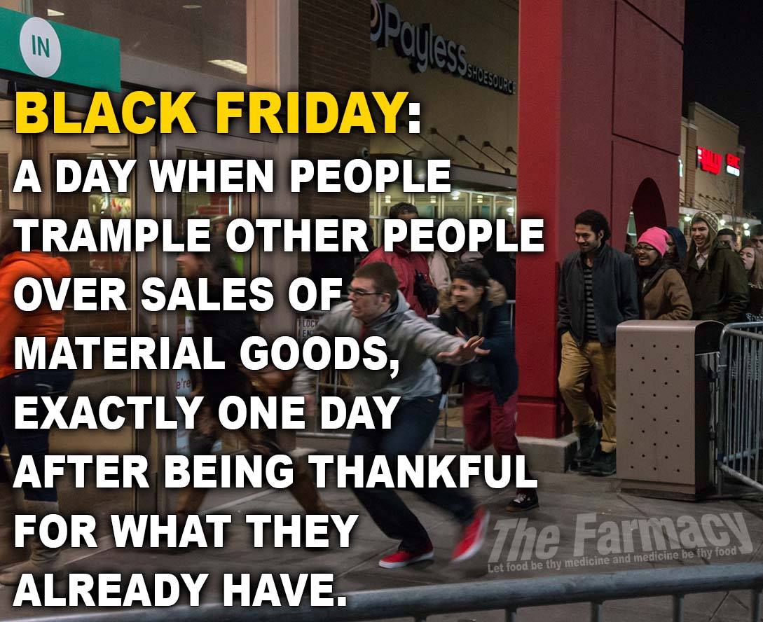 Black Friday signage Thanksgiving.