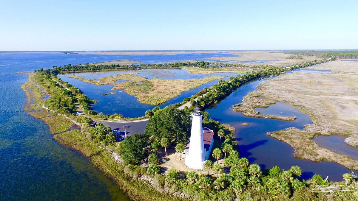 St Marks Lighthouse and Apalachee Bay