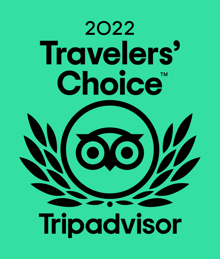 2022 Tripadvisor Travelers' Choice Award Signage